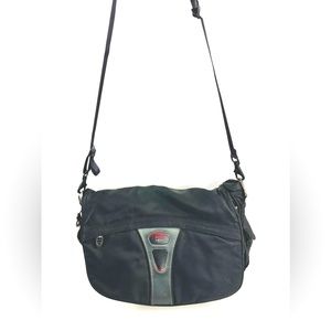 Tumi Vintage Black Ballistic Nylon Large Messenger Briefcase Laptop Bag Travel
